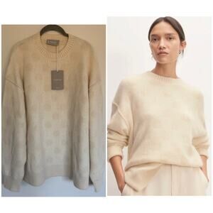 Everlane The Alpaca Polka Dot Oversized Crew Sweater
